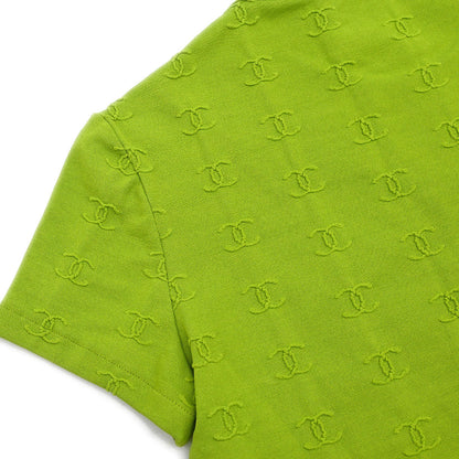 Chanel 1997 Cropped T-shirt Top Green #38
