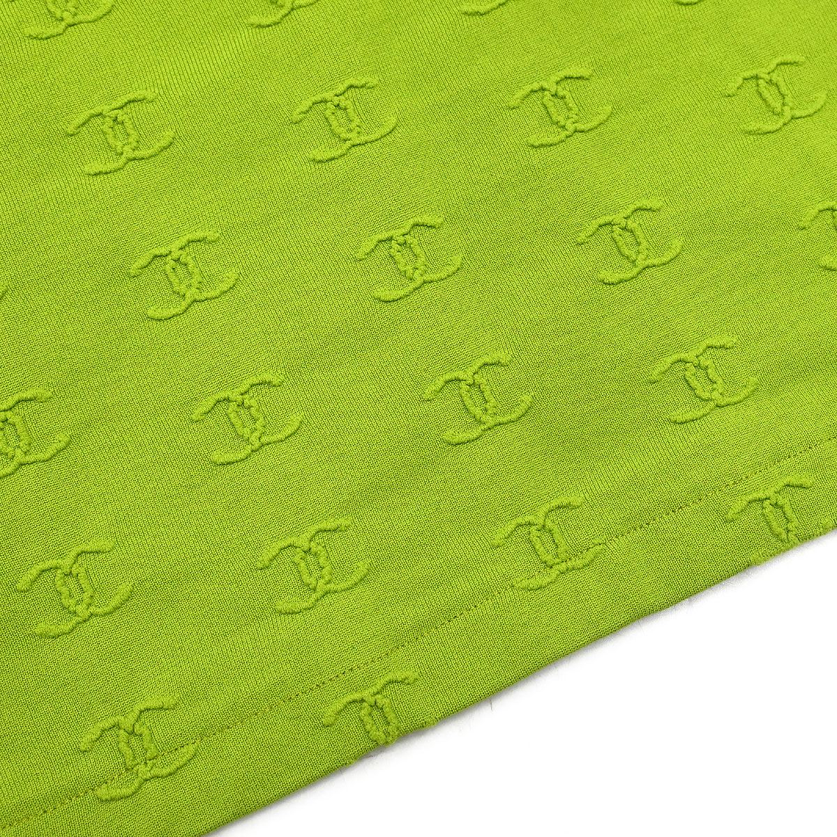 Chanel 1997 Cropped T-shirt Top Green #38