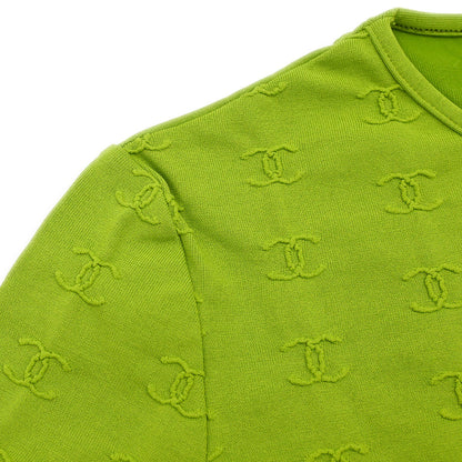 Chanel 1997 Cropped T-shirt Top Green #38