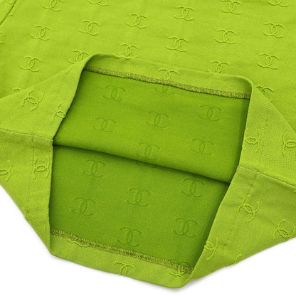 Chanel 1997 Cropped T-shirt Top Green #38