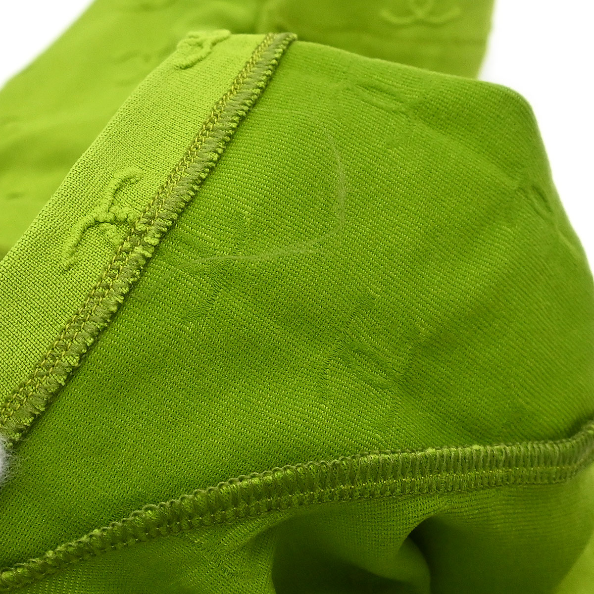 Chanel 1997 Cropped T-shirt Top Green #38