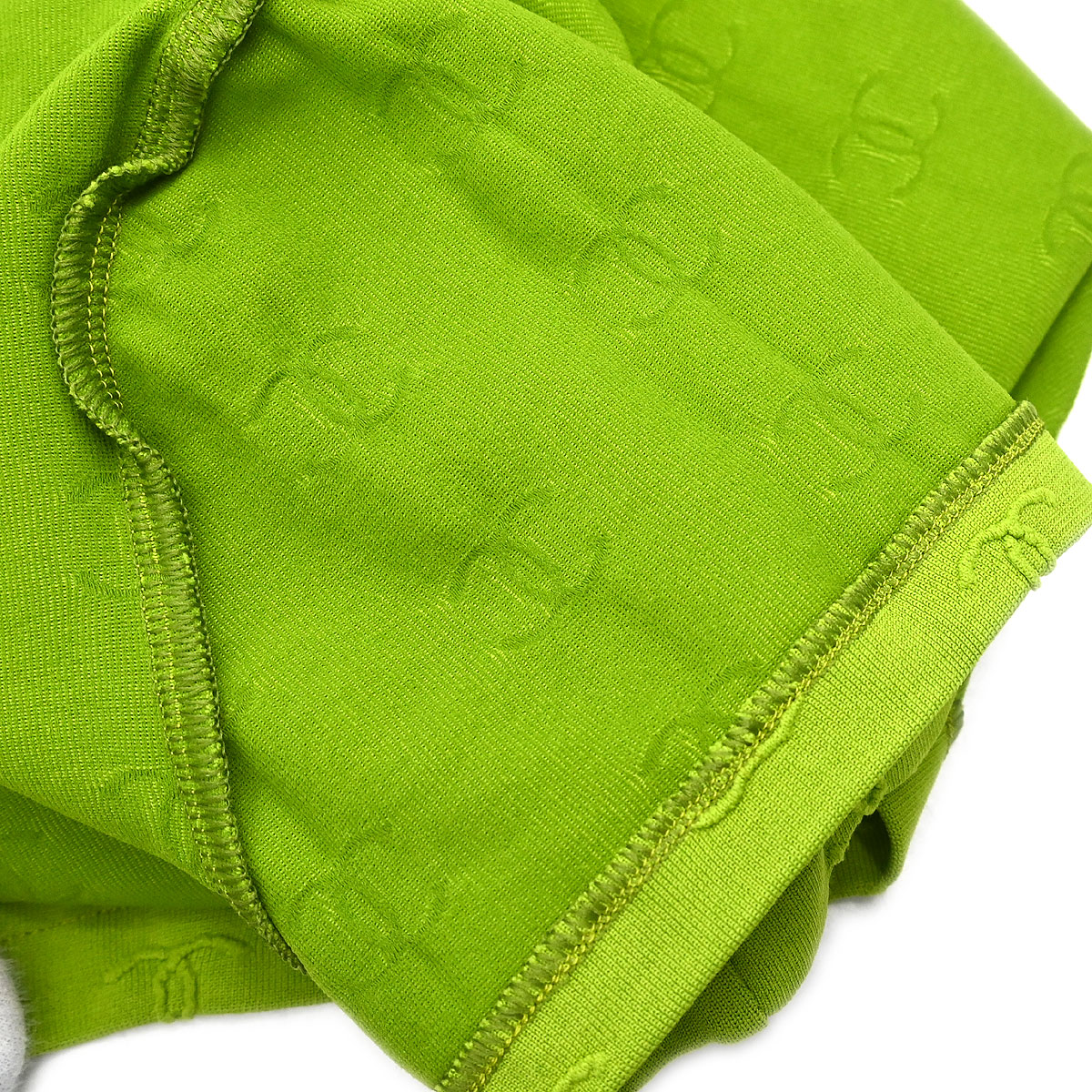 Chanel 1997 Cropped T-shirt Top Green #38