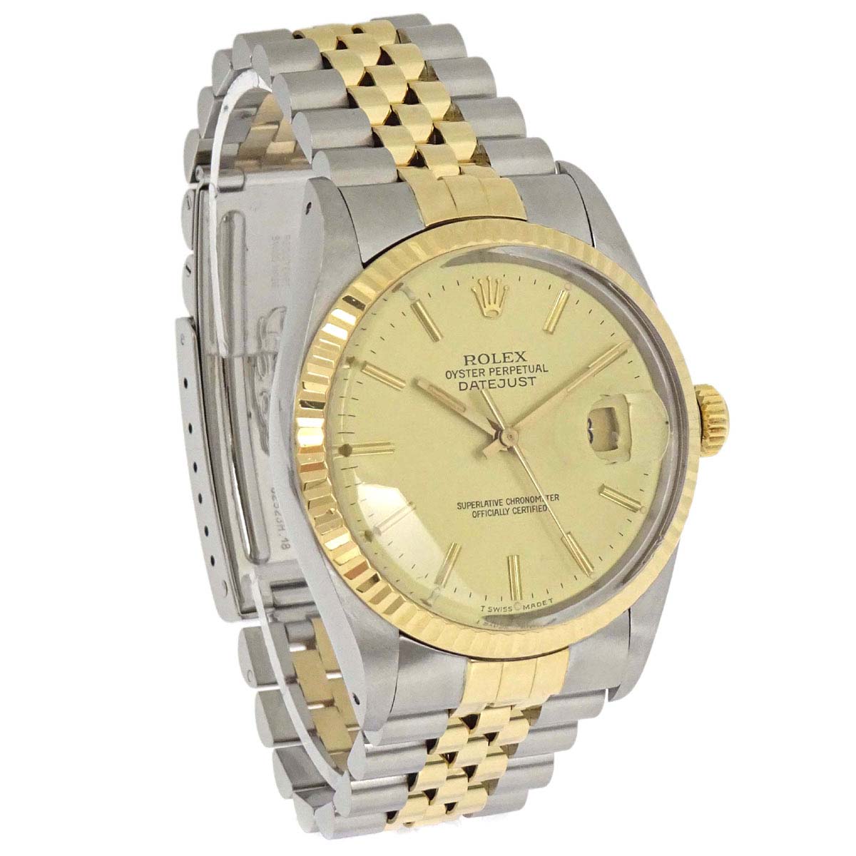 Rolex Oyster Perpetual Datejust 36mm Ref.16013 Self-winding Watch SS 18K