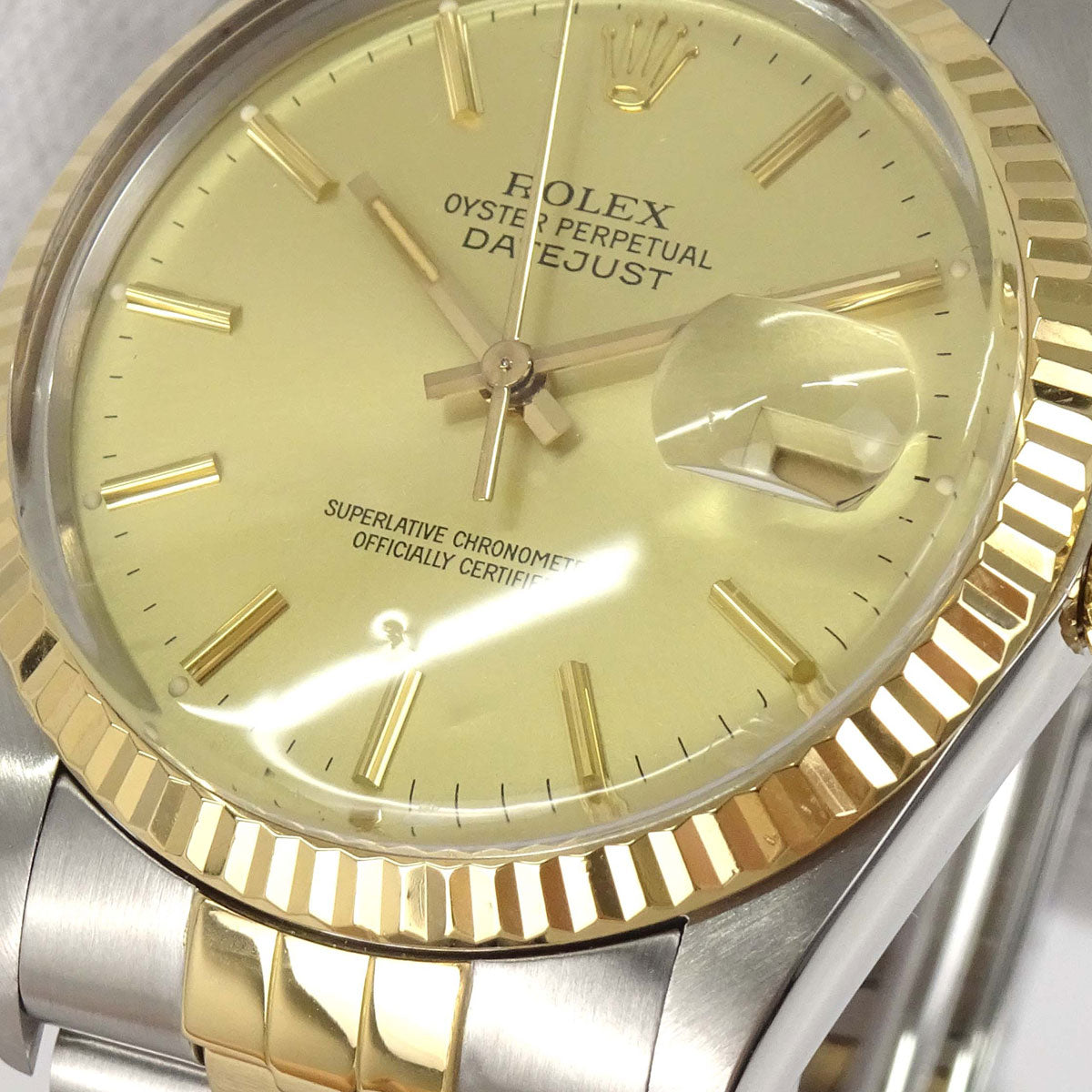 Rolex Oyster Perpetual Datejust 36mm Ref.16013 Self-winding Watch SS 18K