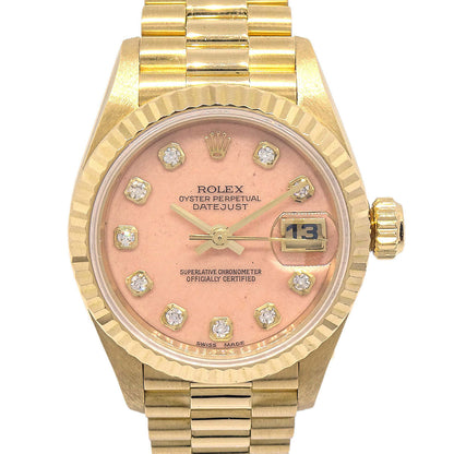 Rolex Oyster Perpetual Datejust Ref.69178G 26mm Watch 18KYG Diamond