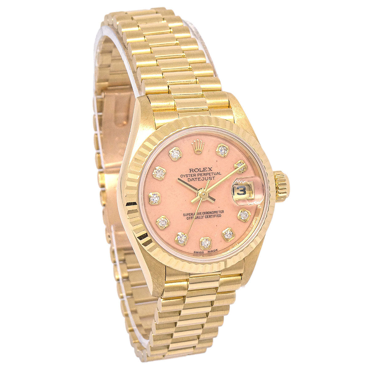 Rolex Oyster Perpetual Datejust Ref.69178G 26mm Watch 18KYG Diamond