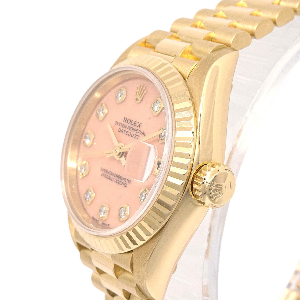Rolex Oyster Perpetual Datejust Ref.69178G 26mm Watch 18KYG Diamond
