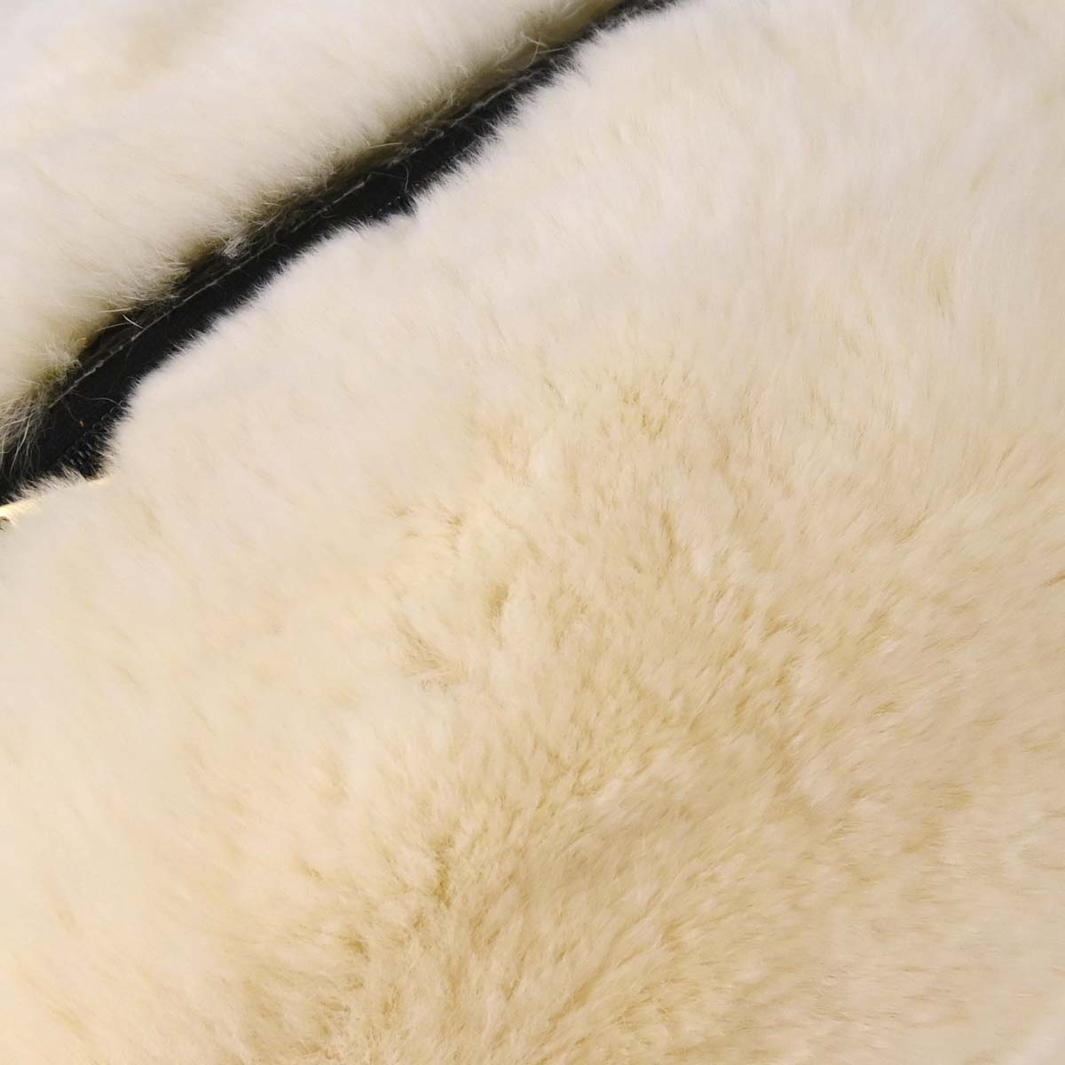 Chanel Ivory Lapin Fur Hand Warmer Shoulder Bag