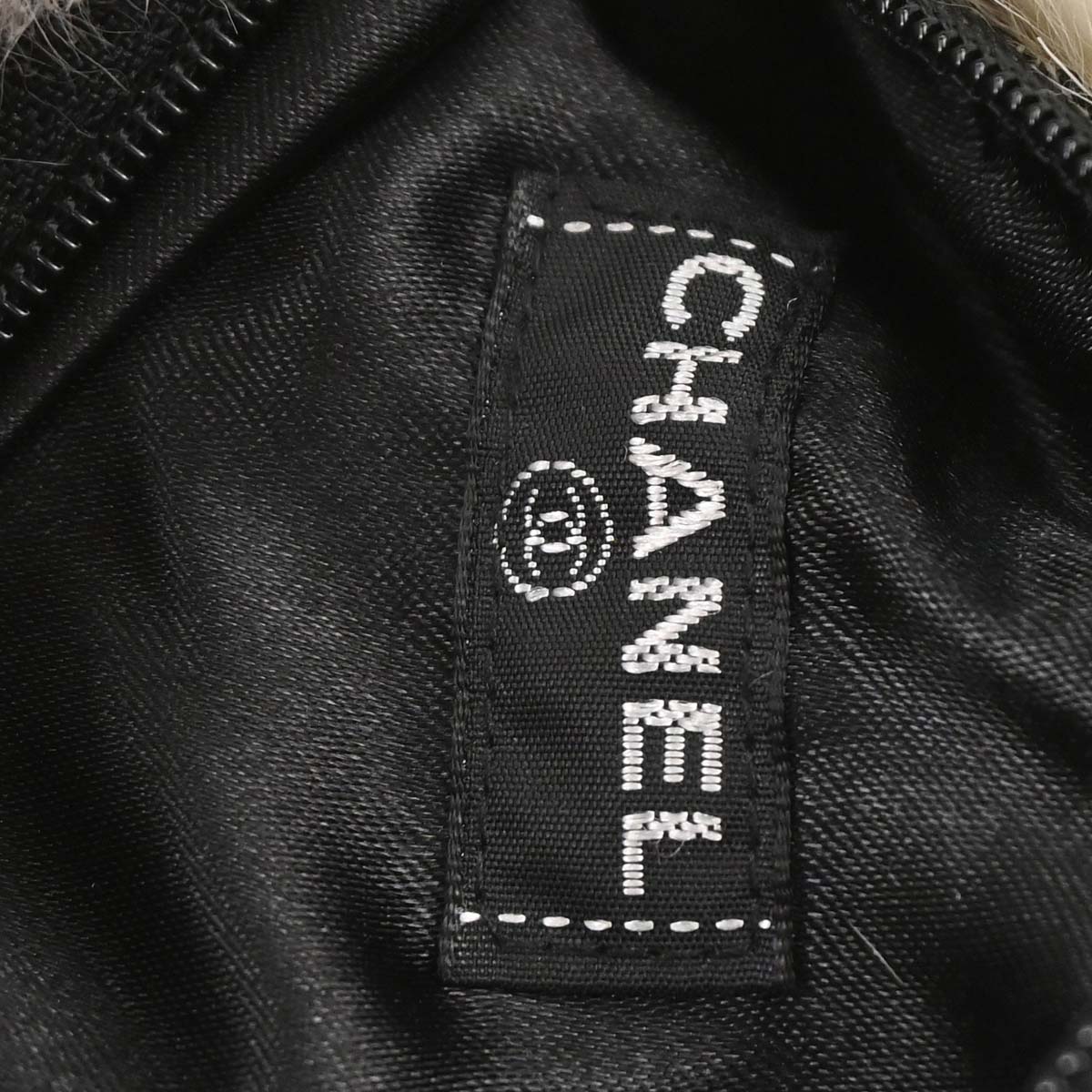 Chanel Ivory Lapin Fur Hand Warmer Shoulder Bag