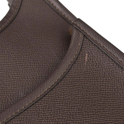 Hermes Chocolat Epsom Evelyne 2 29 PM Shoulder Bag