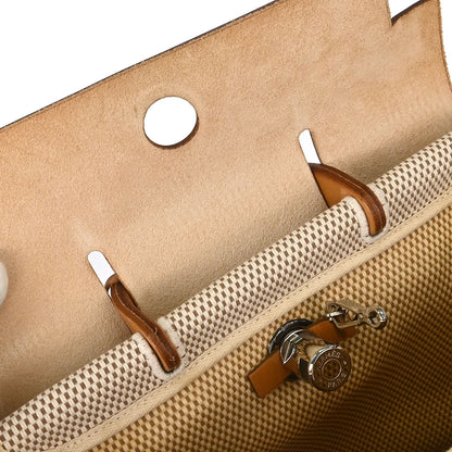 Hermes Natural Toile GM Herbag a Dos 2 in 1 Backpack