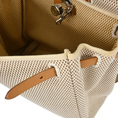 Hermes Natural Toile GM Herbag a Dos 2 in 1 Backpack