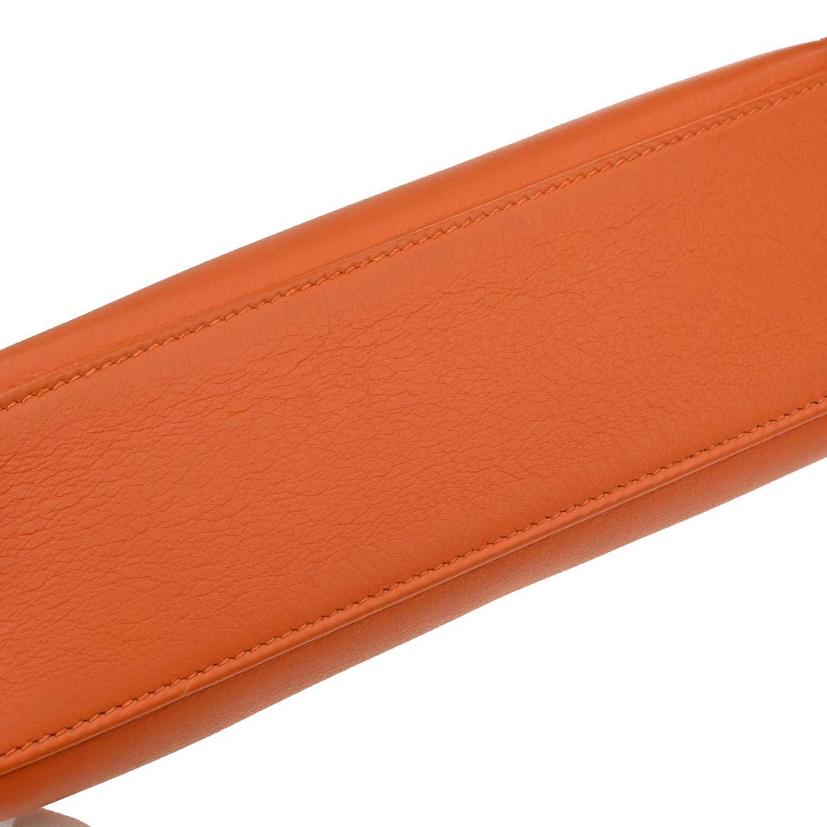 Hermes Orange Swift Kelly Pochette Handbag