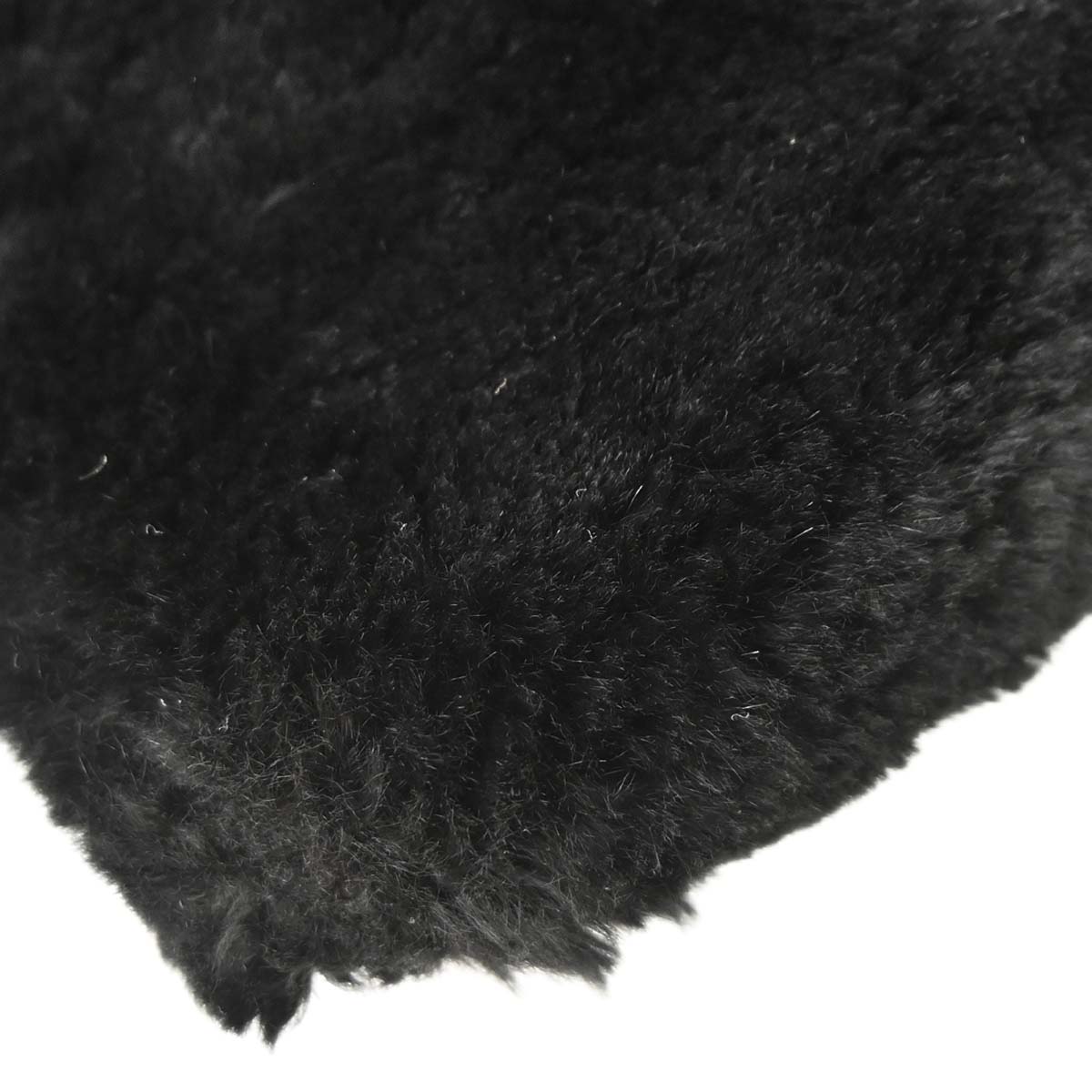 Chanel 2000-2001 Black Lapin Fur Tote Handbag