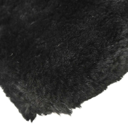 Chanel 2000-2001 Black Lapin Fur Tote Handbag