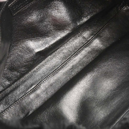 Chanel 2000-2001 Black Lapin Fur Tote Handbag