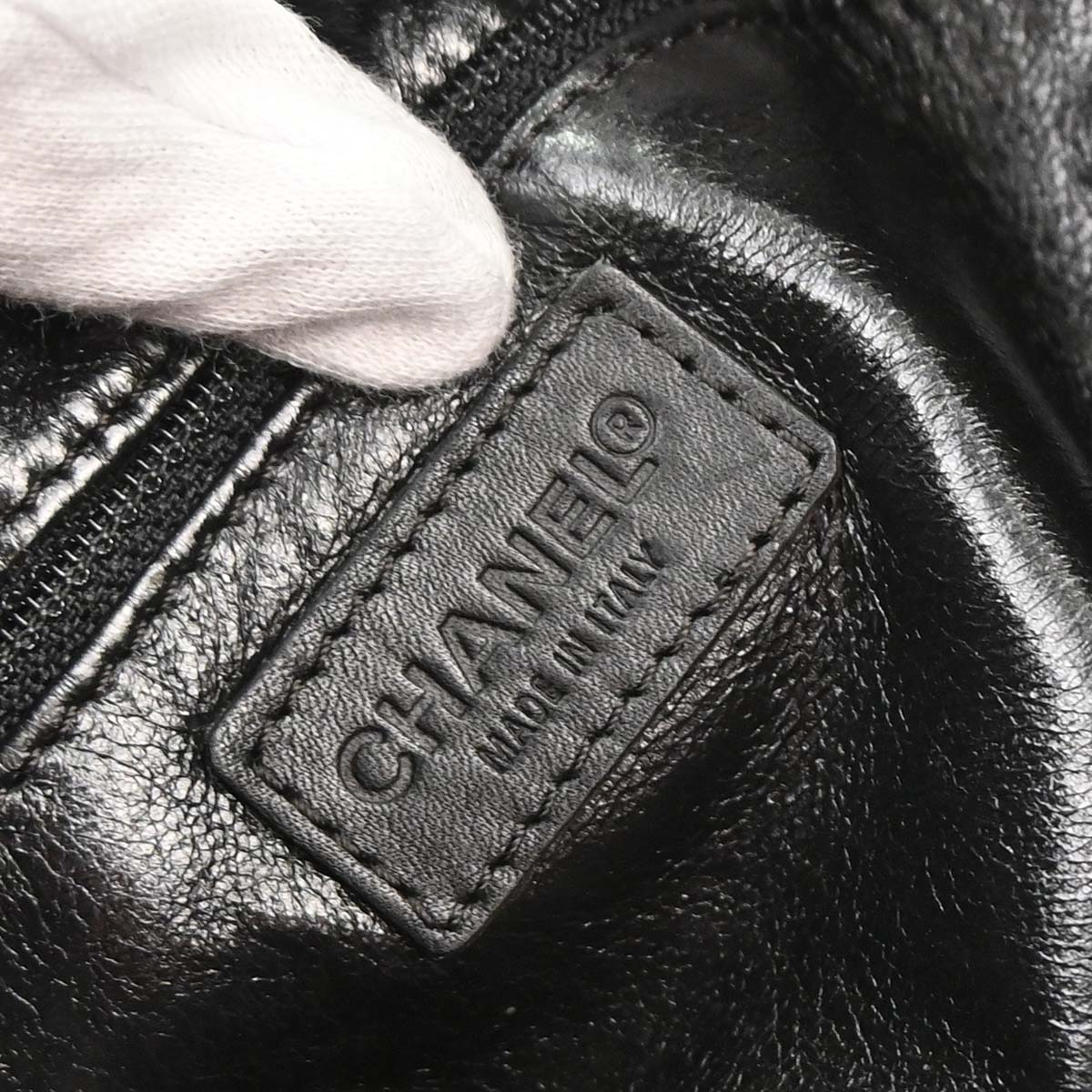 Chanel 2000-2001 Black Lapin Fur Tote Handbag