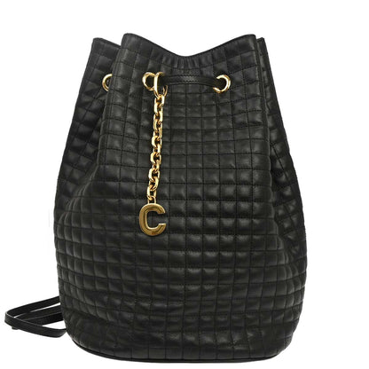 Celine Black Leather Backpack