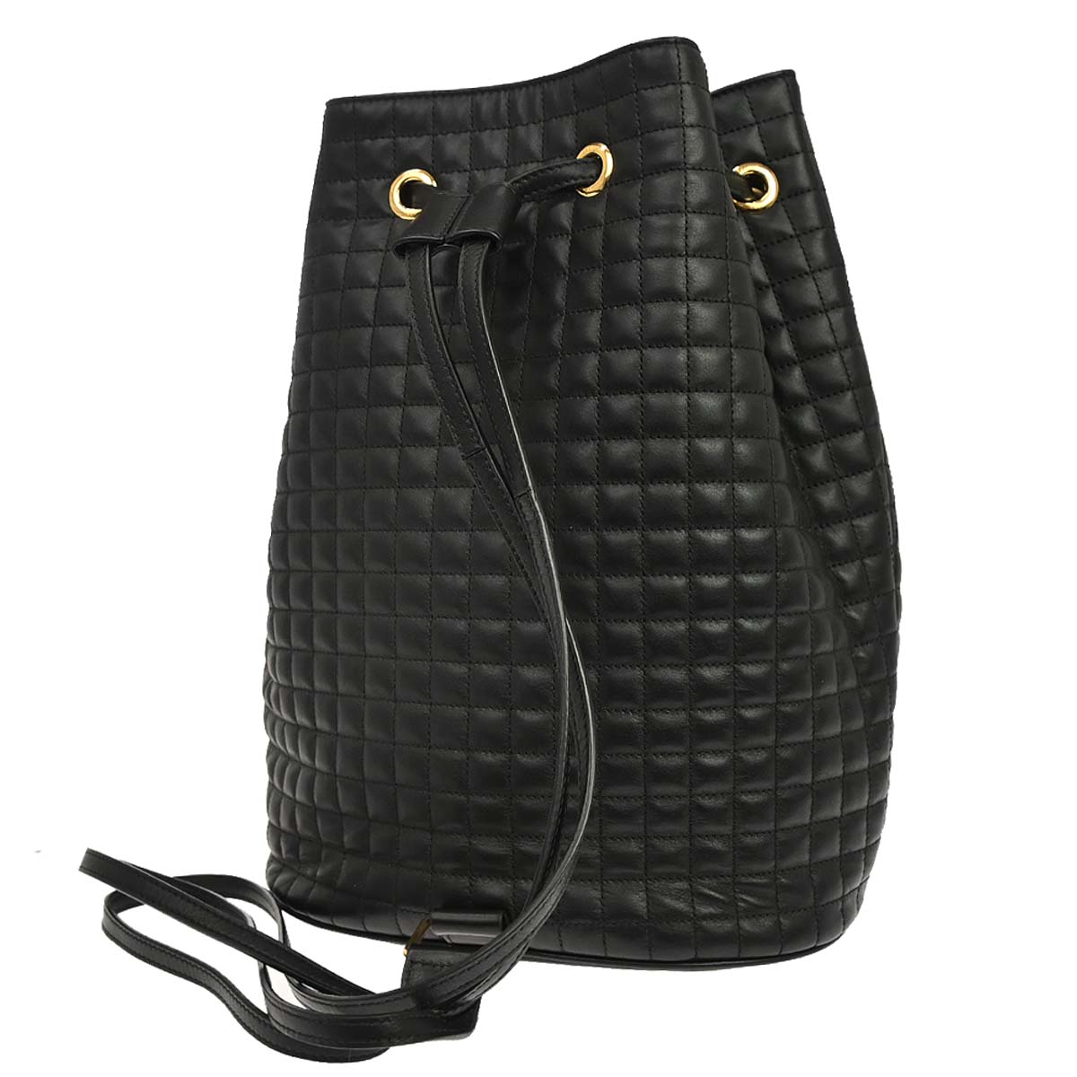 Celine Black Leather Backpack