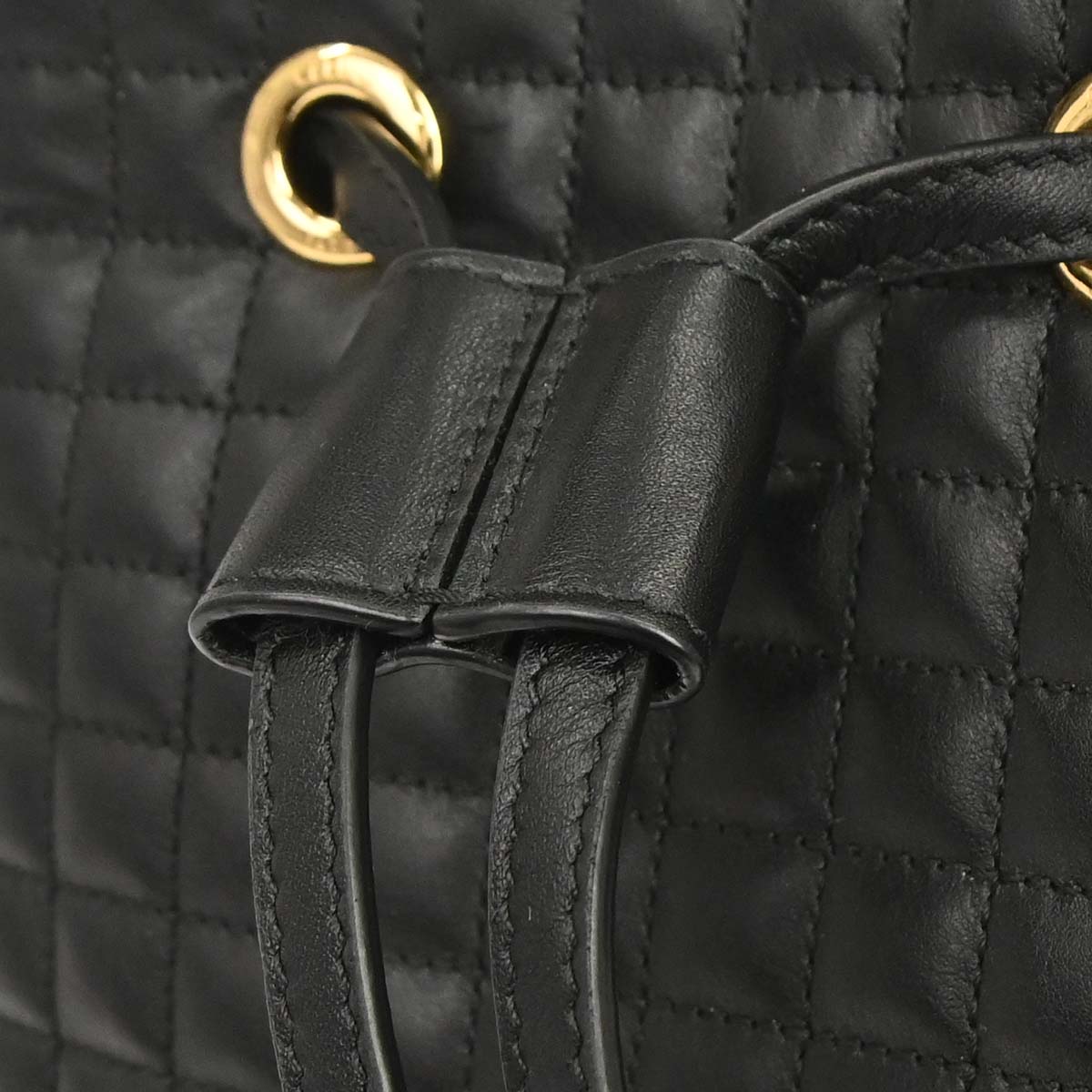 Celine Black Leather Backpack