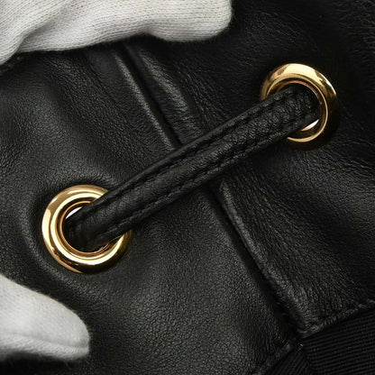 Celine Black Leather Backpack