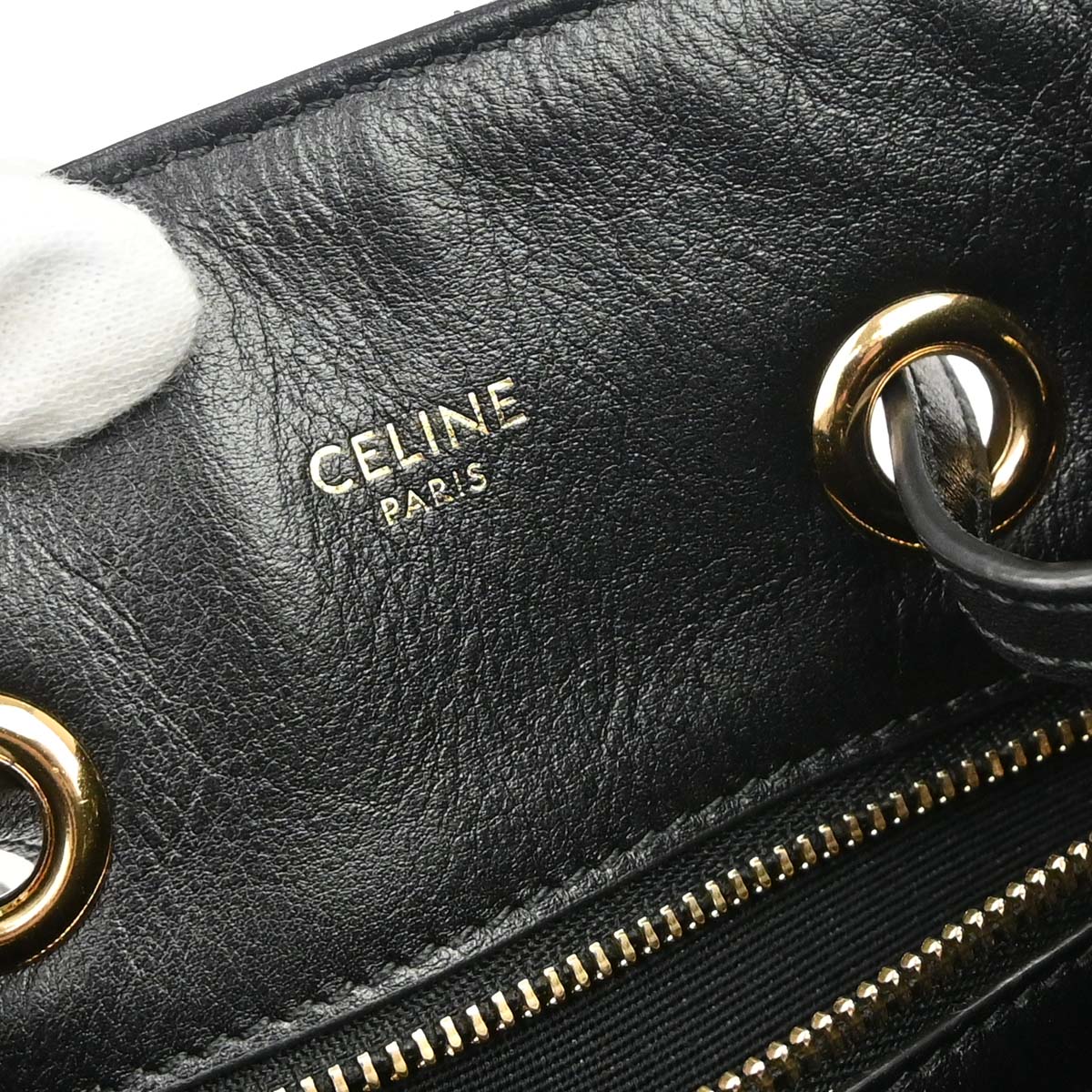 Celine Black Leather Backpack