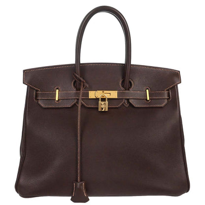 Hermes Havane Gulliver Birkin 35 Handbag