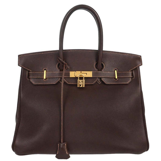 Hermes Havane Gulliver Birkin 35 Handbag