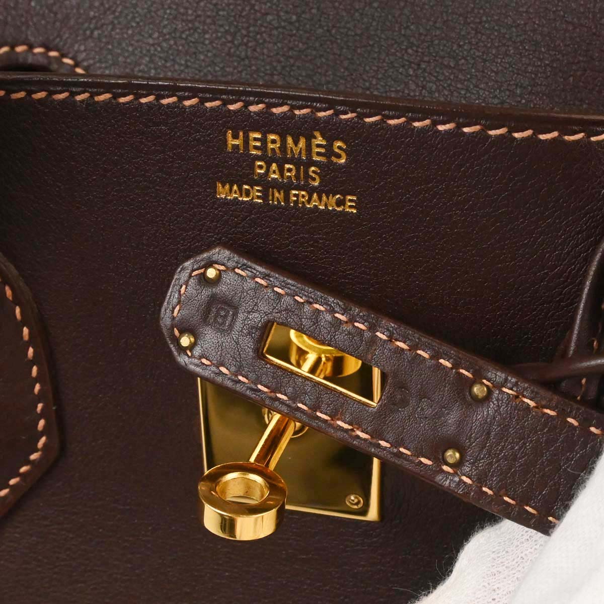 Hermes Havane Gulliver Birkin 35 Handbag
