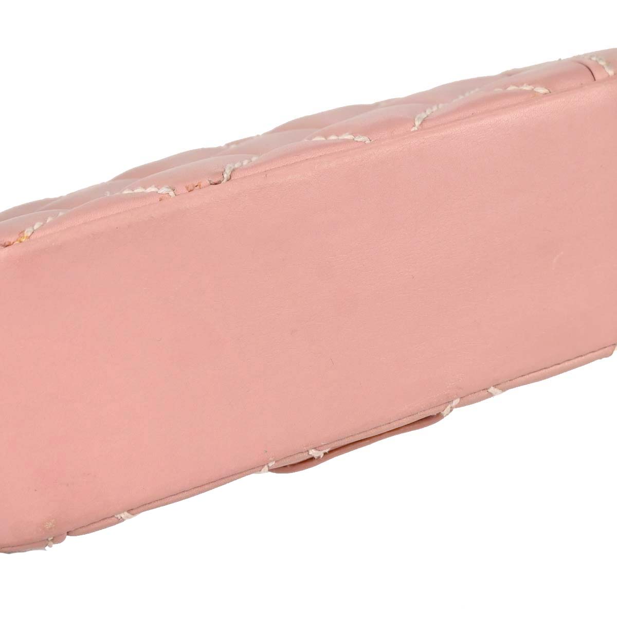 Chanel 2004-2005 Pink Calfskin Wild Stitch Handbag