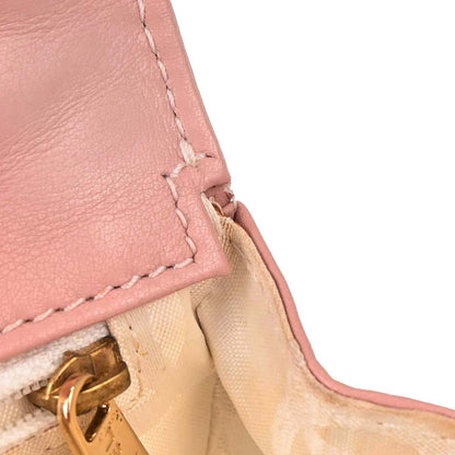 Chanel 2004-2005 Pink Calfskin Wild Stitch Handbag