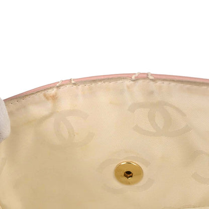 Chanel 2004-2005 Pink Calfskin Wild Stitch Handbag