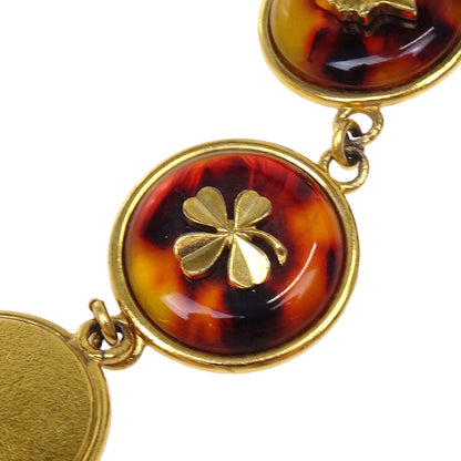 Chanel Medallion Charm Faux Tortoiseshell Chain Belt Gold 97P Small Good