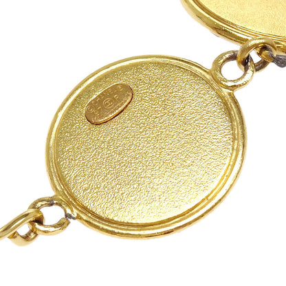 Chanel Medallion Charm Faux Tortoiseshell Chain Belt Gold 97P Small Good