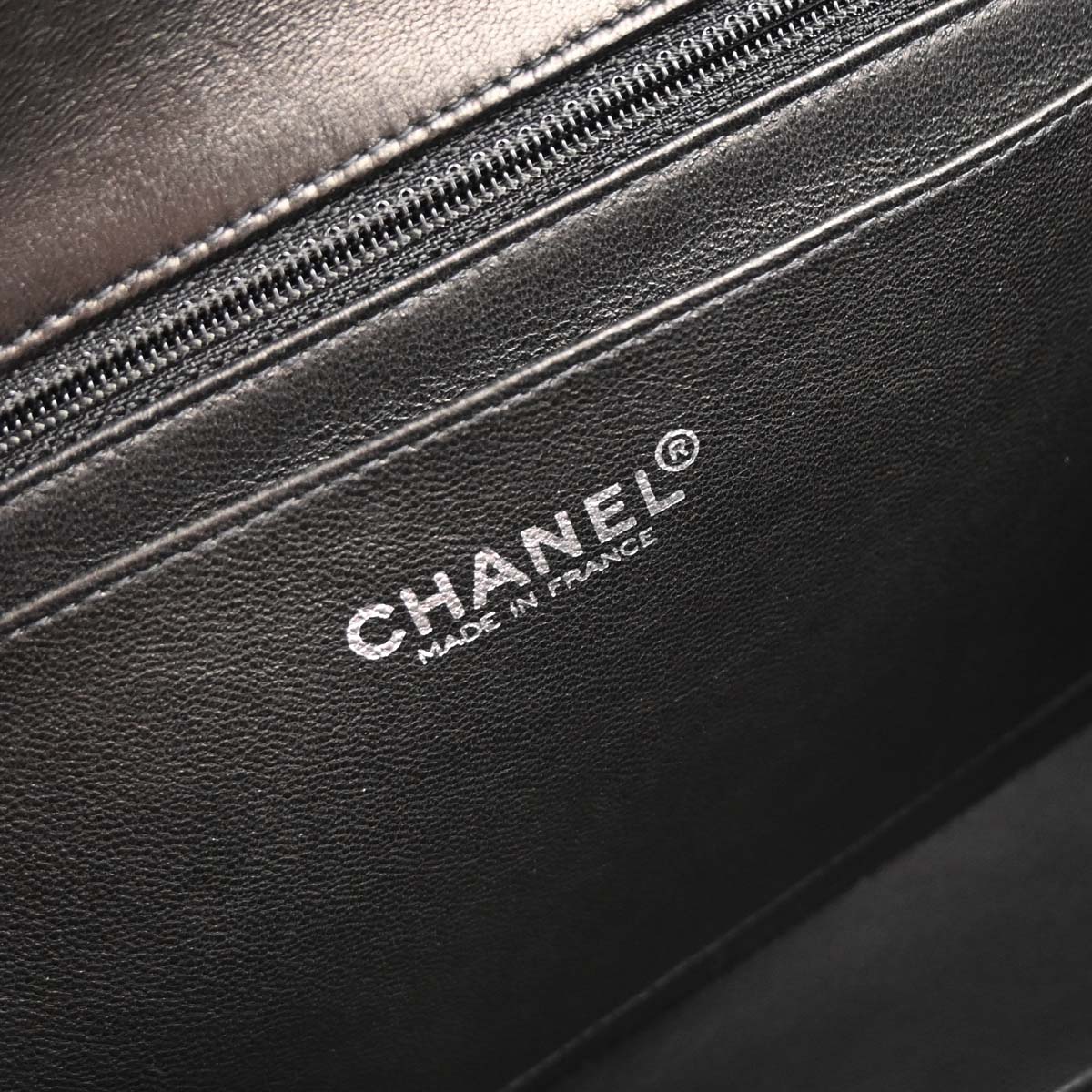 Chanel 2000-2001 Black Lambskin Choco Bar Mademoiselle Lock Shoulder Bag