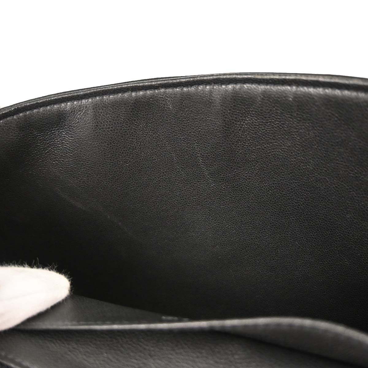 Chanel 2000-2001 Black Lambskin Choco Bar Mademoiselle Lock Shoulder Bag