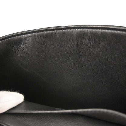 Chanel 2000-2001 Black Lambskin Choco Bar Mademoiselle Lock Shoulder Bag