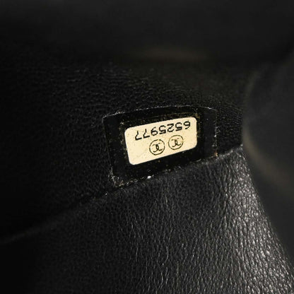 Chanel 2000-2001 Black Lambskin Choco Bar Mademoiselle Lock Shoulder Bag
