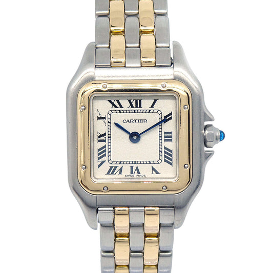 Cartier Panthere SM 2-Row Ref.66921 Quartz Watch 18KYG SS