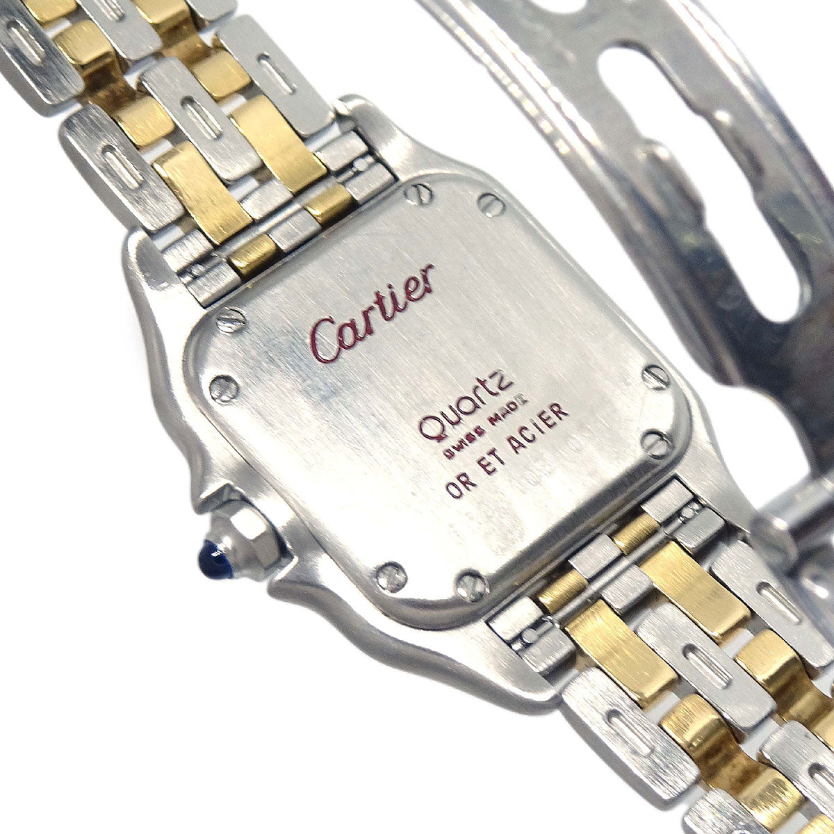 Cartier Panthere SM 2-Row Ref.66921 Quartz Watch 18KYG SS
