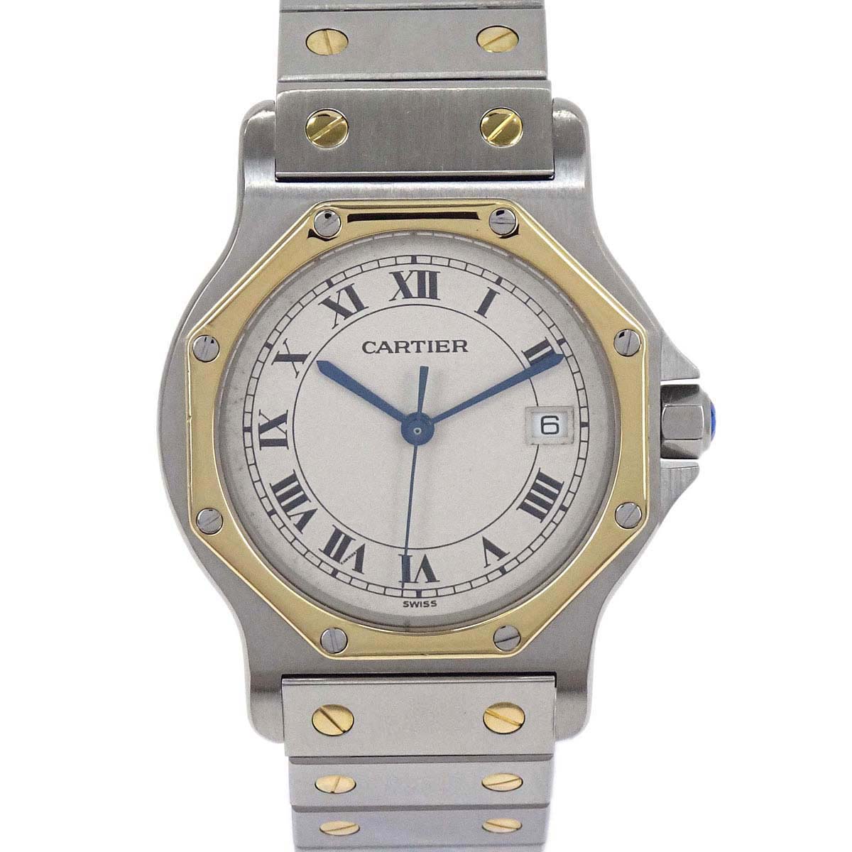 Cartier Santos Octagon MM 28mm Ref.187902 Quartz Watch