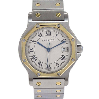 Cartier Santos Octagon MM 28mm Ref.187902 Quartz Watch