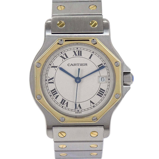 Cartier Santos Octagon MM 28mm Ref.187902 Quartz Watch
