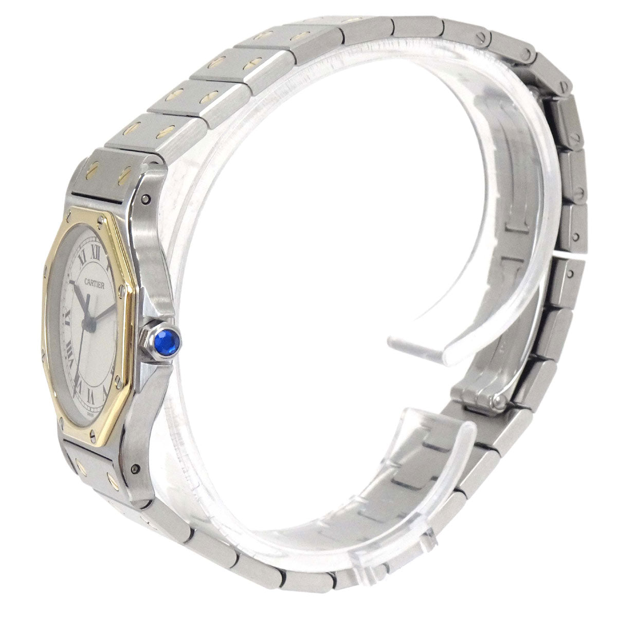 Cartier Santos Octagon MM 28mm Ref.187902 Quartz Watch
