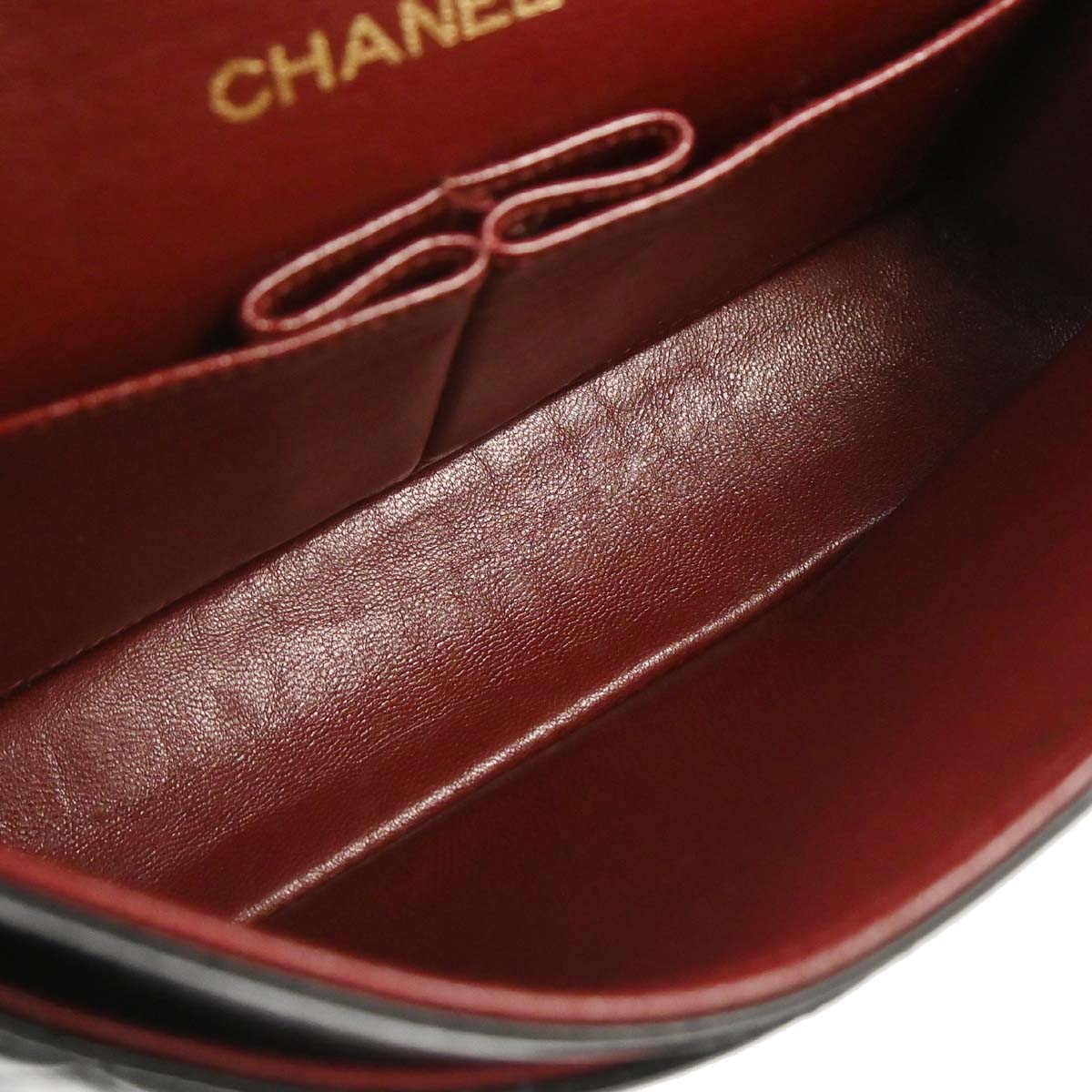 Chanel 1994-1996 Black Lambskin Small Classic Double Flap Shoulder Bag