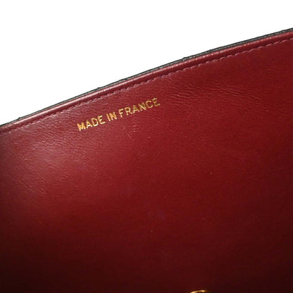 Chanel Black Lambskin Pushlock Small Half Flap Shoulder Bag