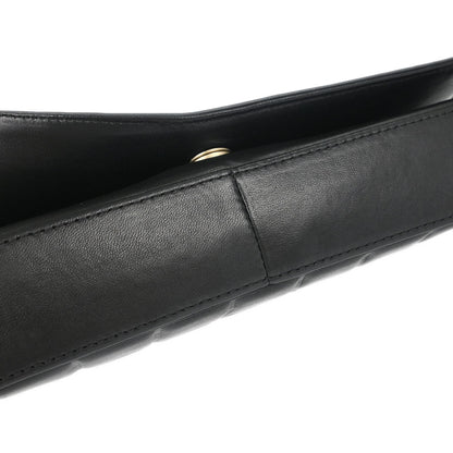 Chanel 2003-2004 Black Lambskin Choco Bar Shoulder Bag