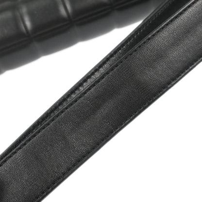 Chanel 2003-2004 Black Lambskin Choco Bar Shoulder Bag