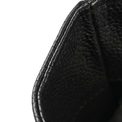 Chanel Black Caviar Skin Petite Shopping Tote PST Chain Handbag