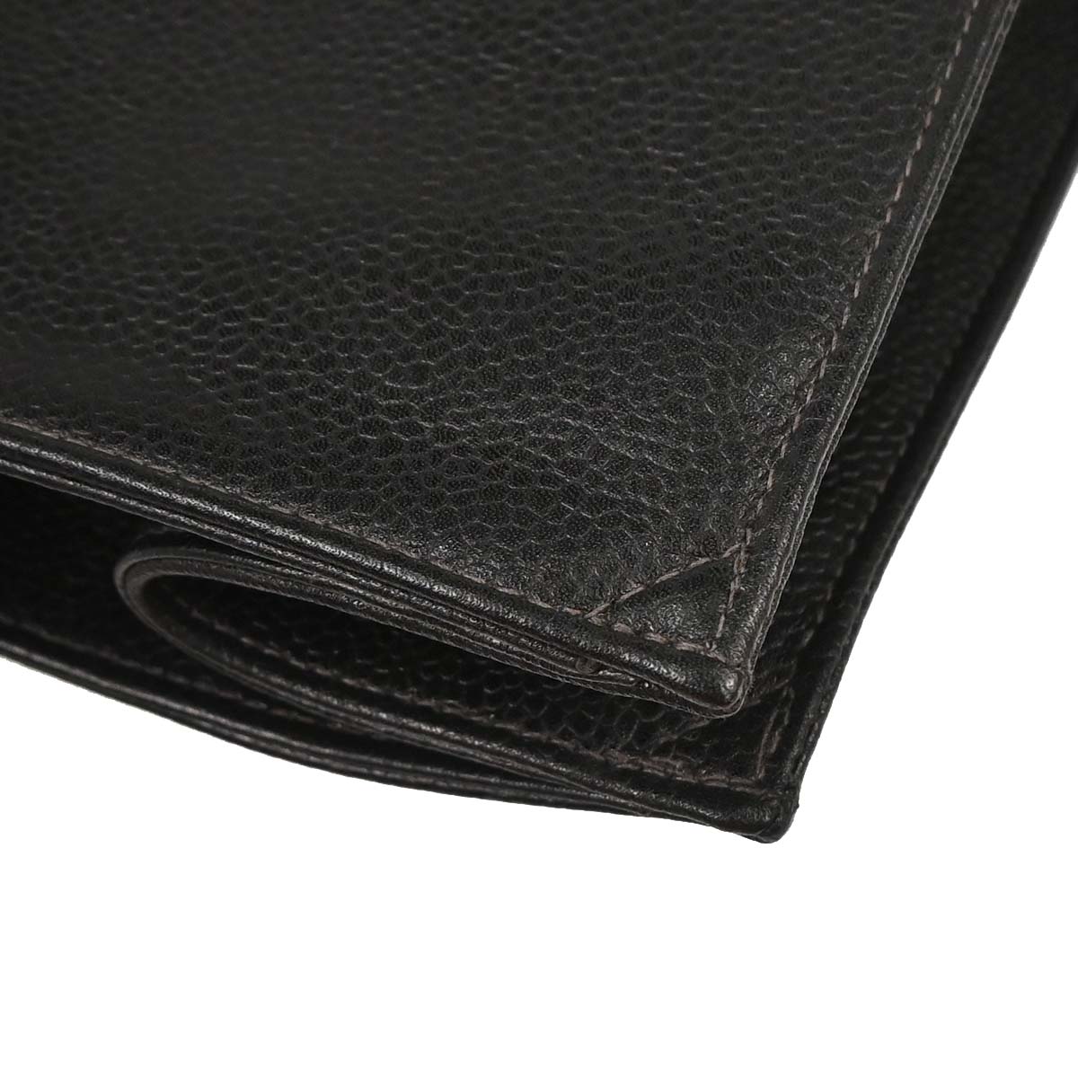 Chanel 1996-1997 Black Caviar Skin Tote Handbag